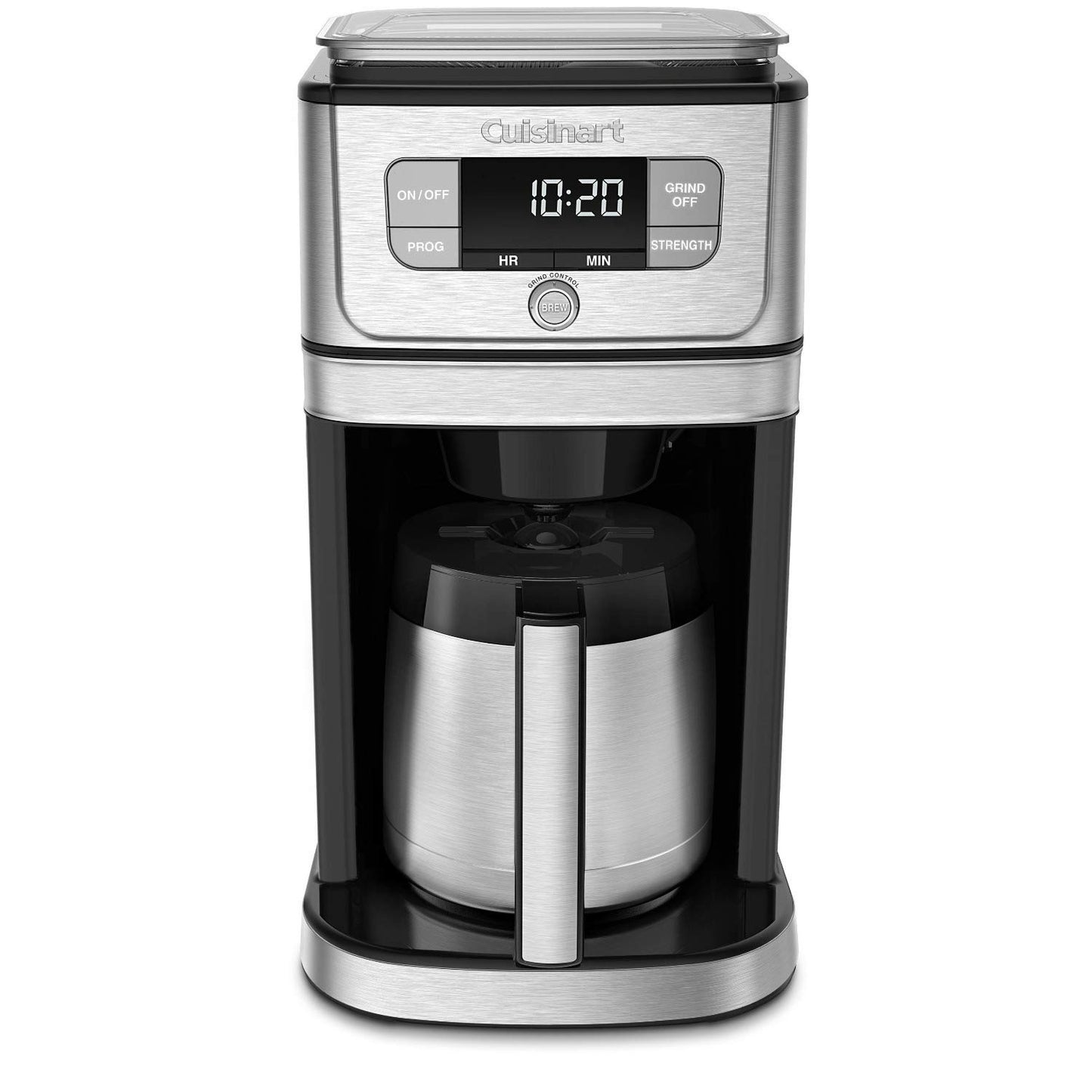 Cuisinart - Cafetera térmica Burr Grind & Brew completamente automática, 10 tazas, negra, DGB-850