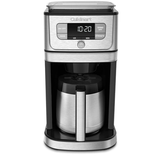 Cuisinart - Cafetera térmica Burr Grind & Brew completamente automática, 10 tazas, negra, DGB-850