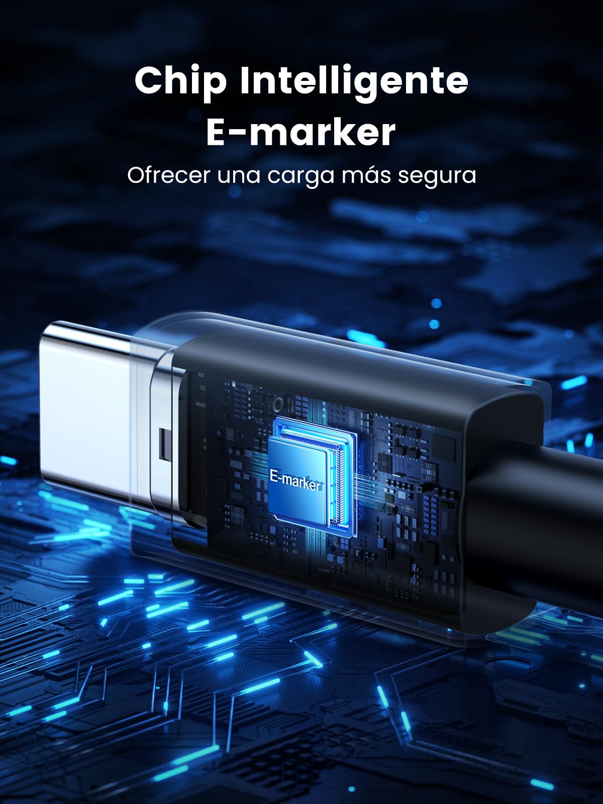 Cable USB C a C UGREEN 240W 2M Carga Rápida PD 3.1 para iPhone y Galaxy