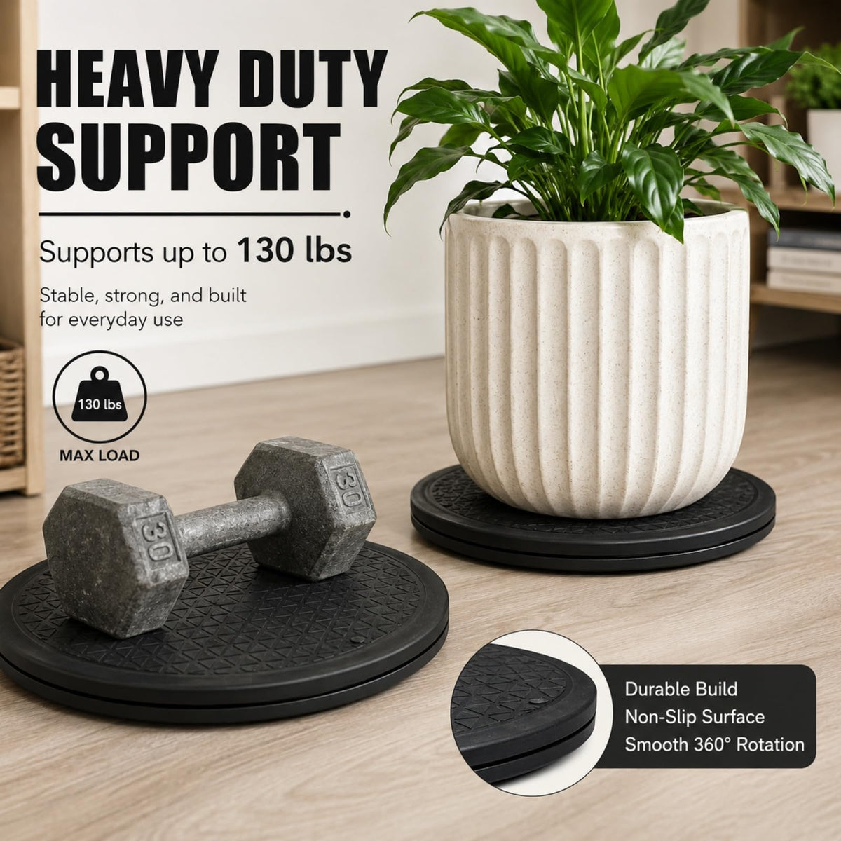 Pack de 3 Lazy Susan RHBLME Negro