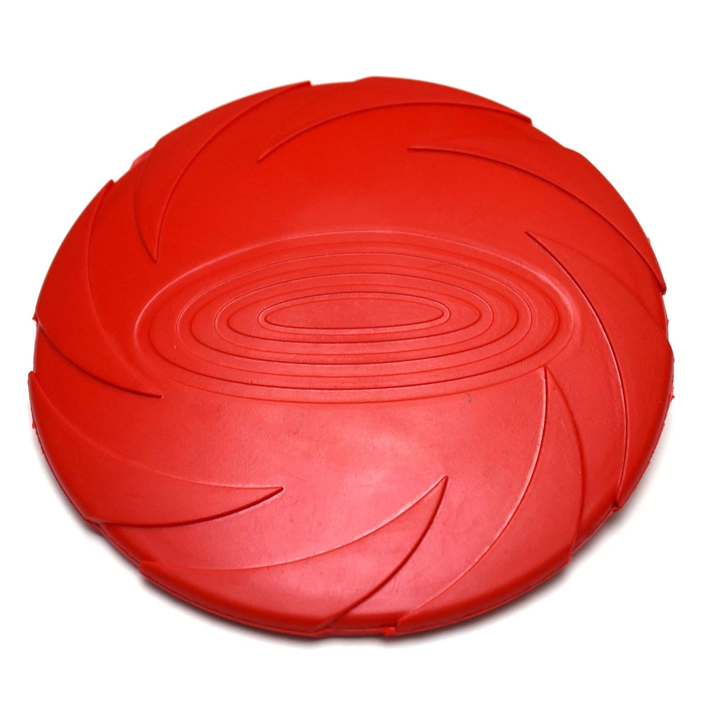 Juguete para Perro Frisbee, Flexible, Excelente Material, Diferentes Colores, 2 Tamaños. (Chico, Rojo)