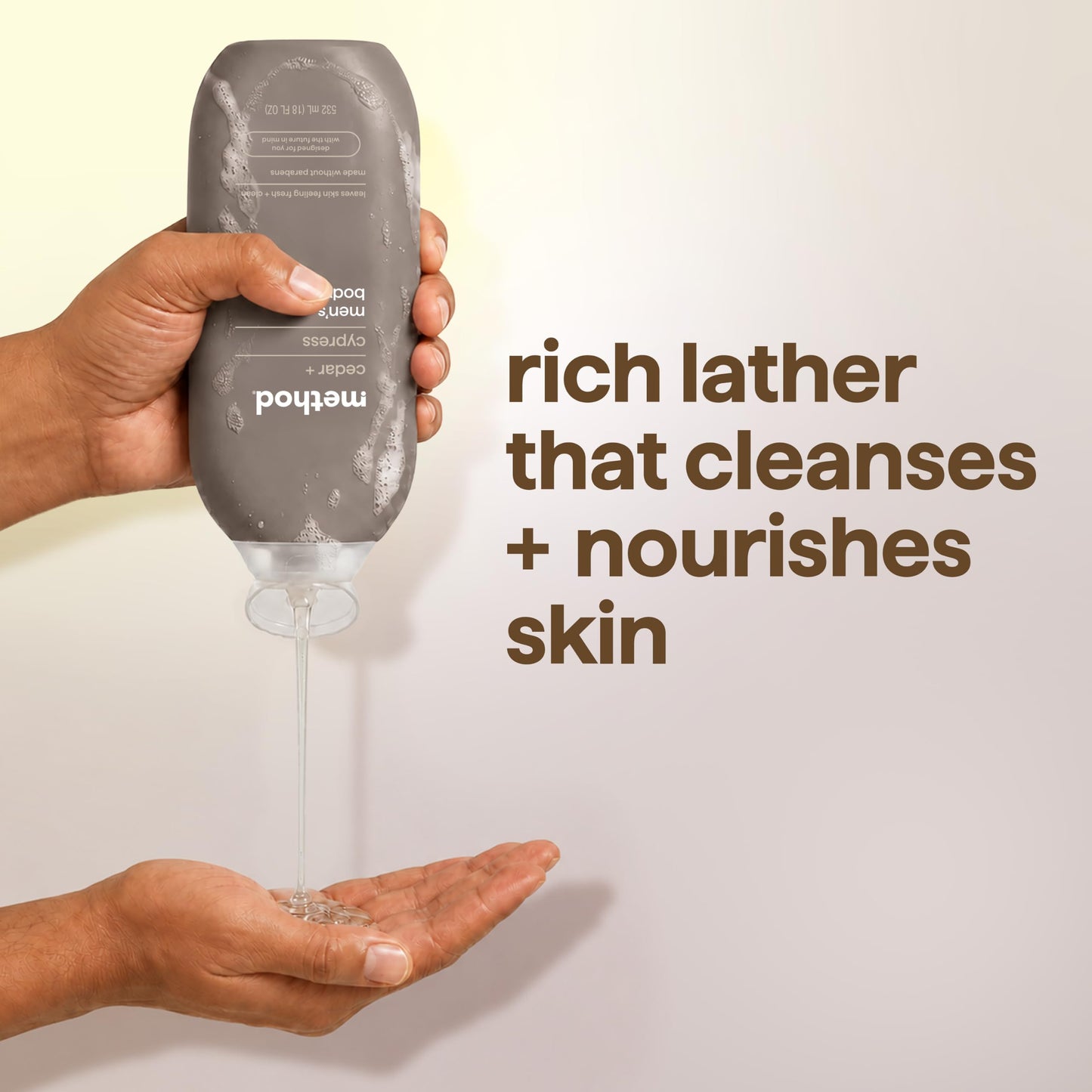 Method - Hombre Body Wash Cedar + Cypress - 18 la Florida. onza.