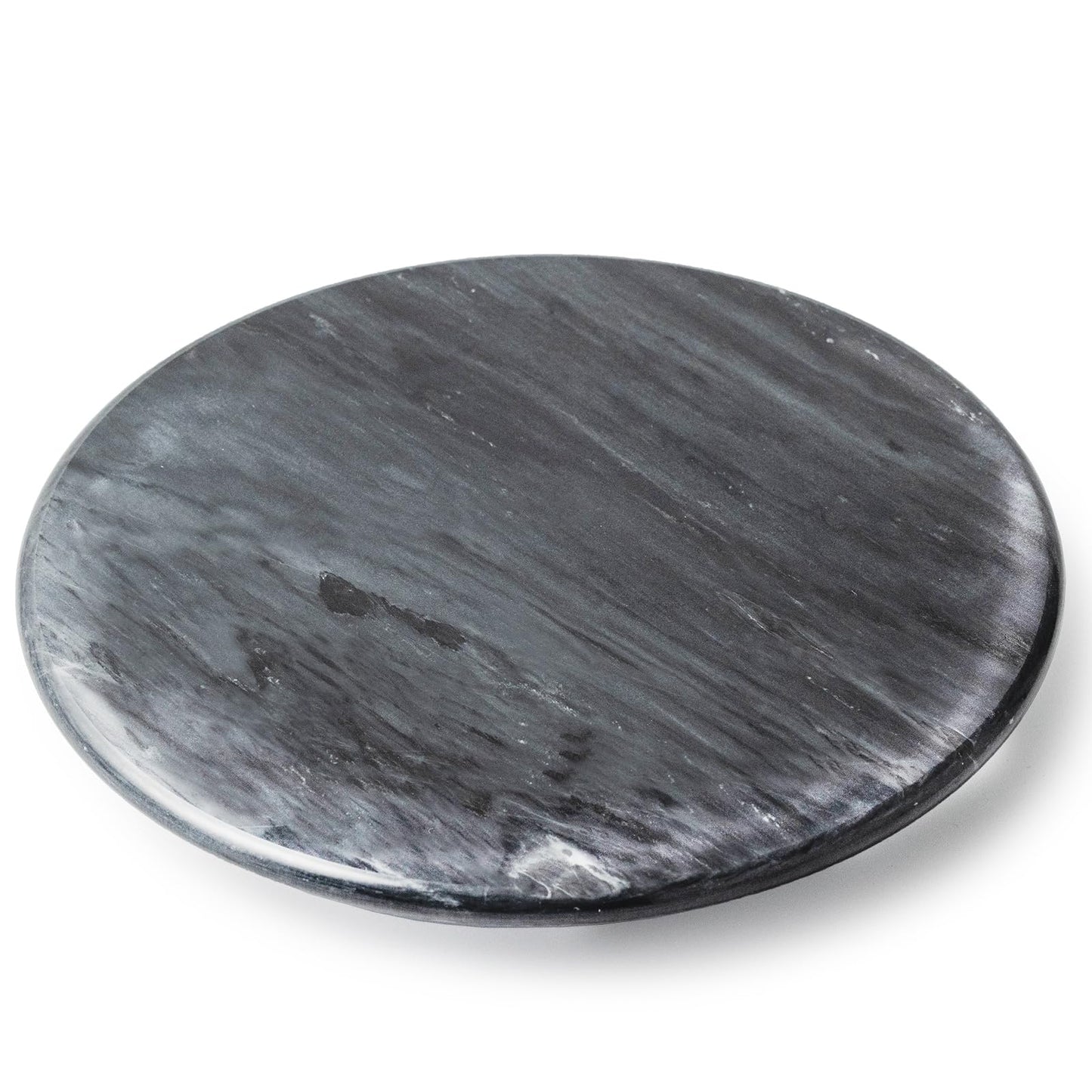 JEmarble Plato Giratorio Lazy Susan de 10 pulgadas con Rodamiento de Aleación de Aluminio, Suave/Silencioso/Duradero (Gris) (Calidad Premium)