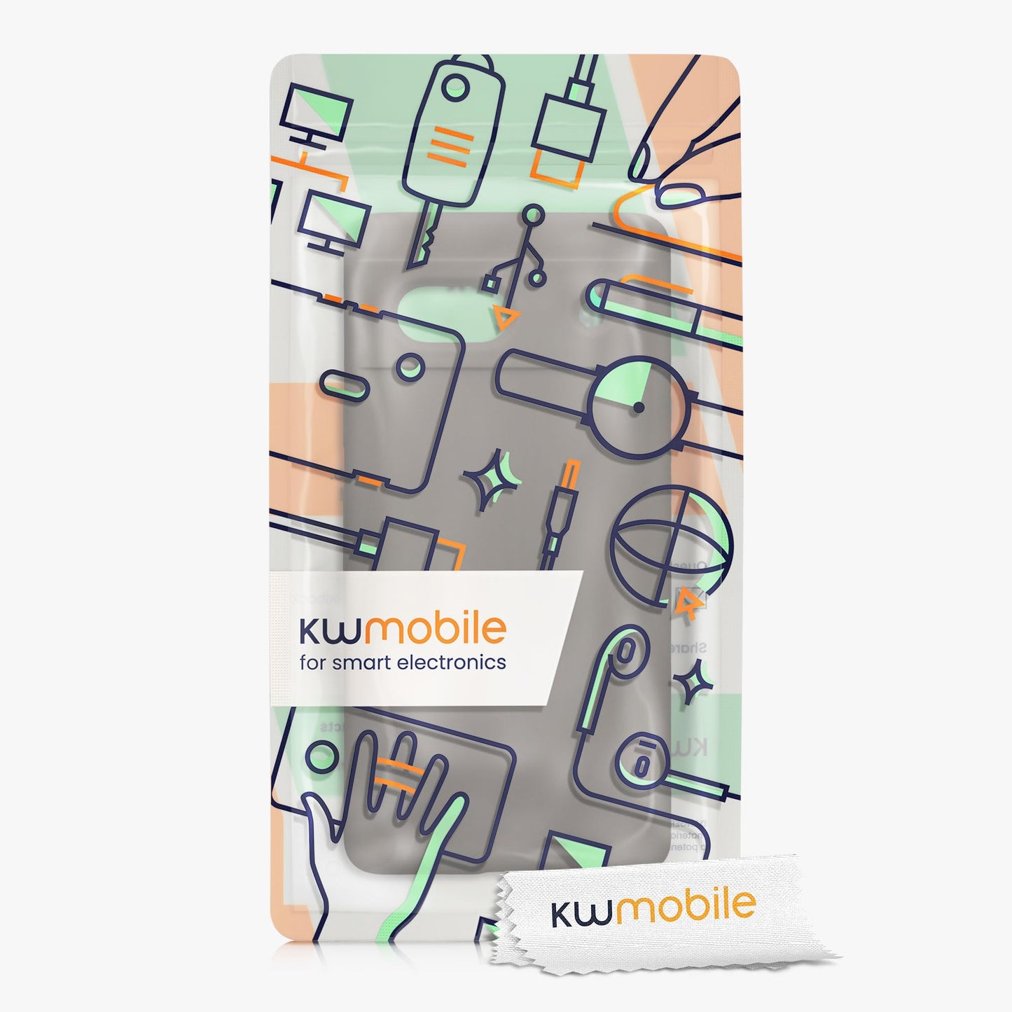 kwmobile Carcasa Compatible con Google Pixel 7a Funda - Case TPU y Silicona antigolpes - Apto Carga inalámbrica - Polvo de Piedra