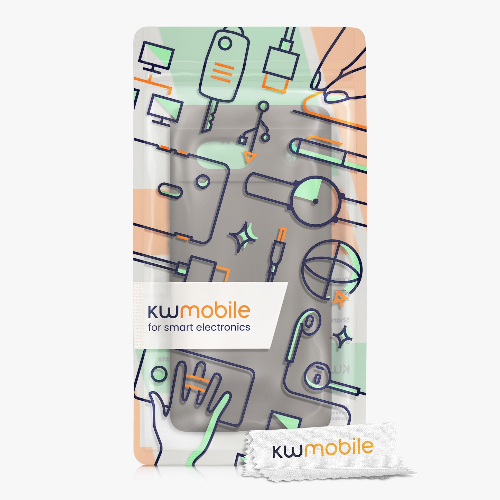 kwmobile Carcasa Compatible con Google Pixel 7a Funda - Case TPU y Silicona antigolpes - Apto Carga inalámbrica - Polvo de Piedra