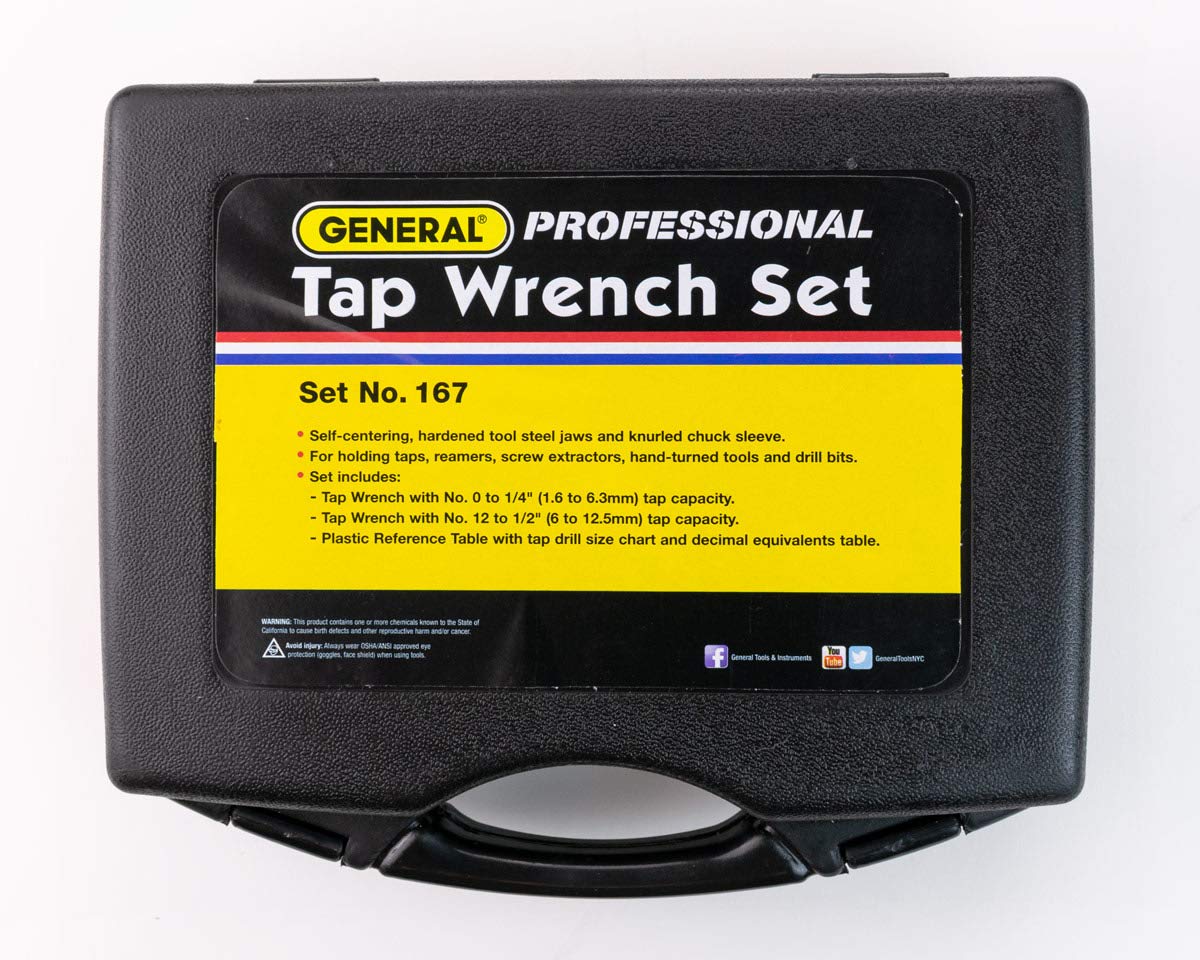 General Tools & Instruments 167 Professional Tap Wrench Set