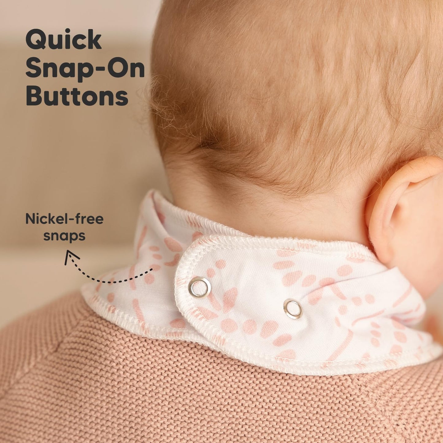 Paquete de 8 baberos orgánicos para niñas – Baberos triangulares súper absorbentes para bebés babeos y dentición, 100% algodón extra suave para recién nacido, bebé de 0 a 36 meses (dulce encanto)