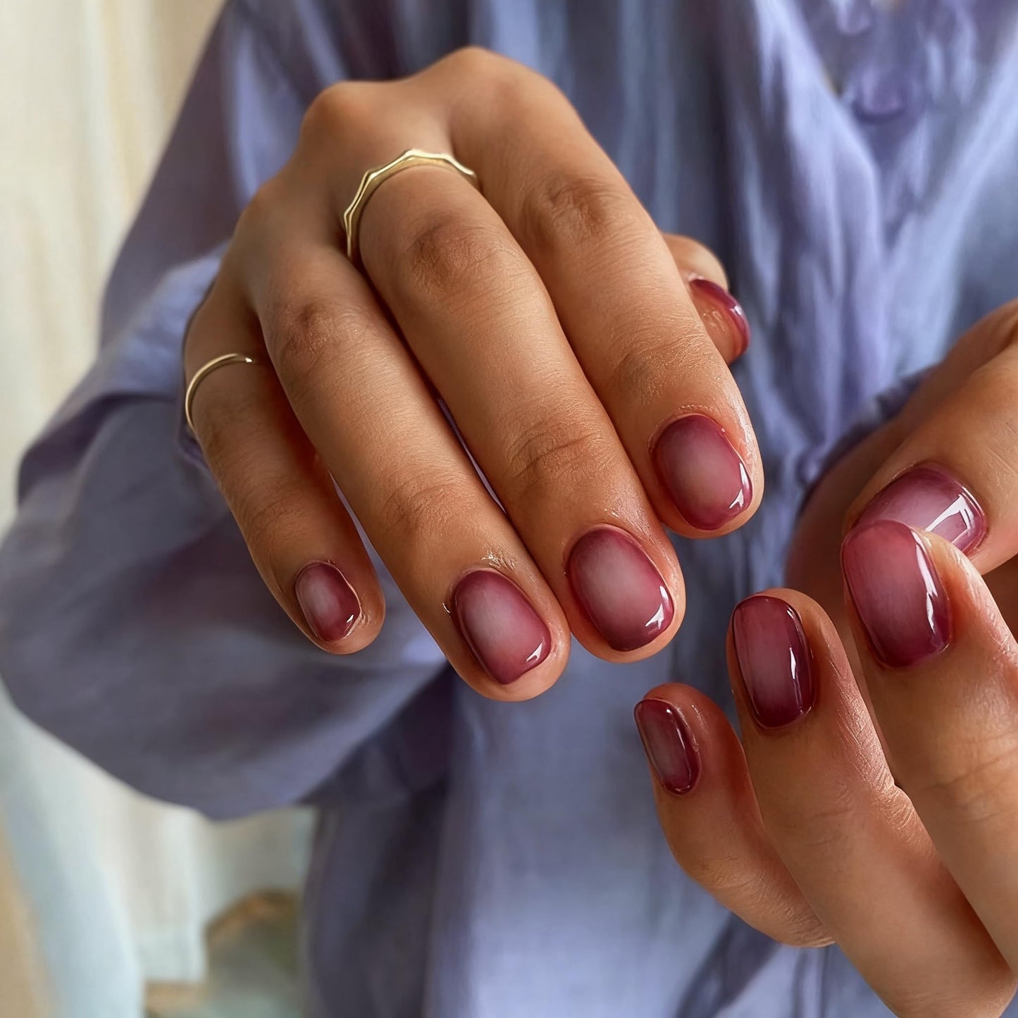 SXVME Uñas postizas cuadradas cortas, con degradado en rojo rubor y negro, uñas postizas francesas, calidad de salón, uñas postizas de gel suave reutilizables de estilo gótico oscuro para mujer, 24 un