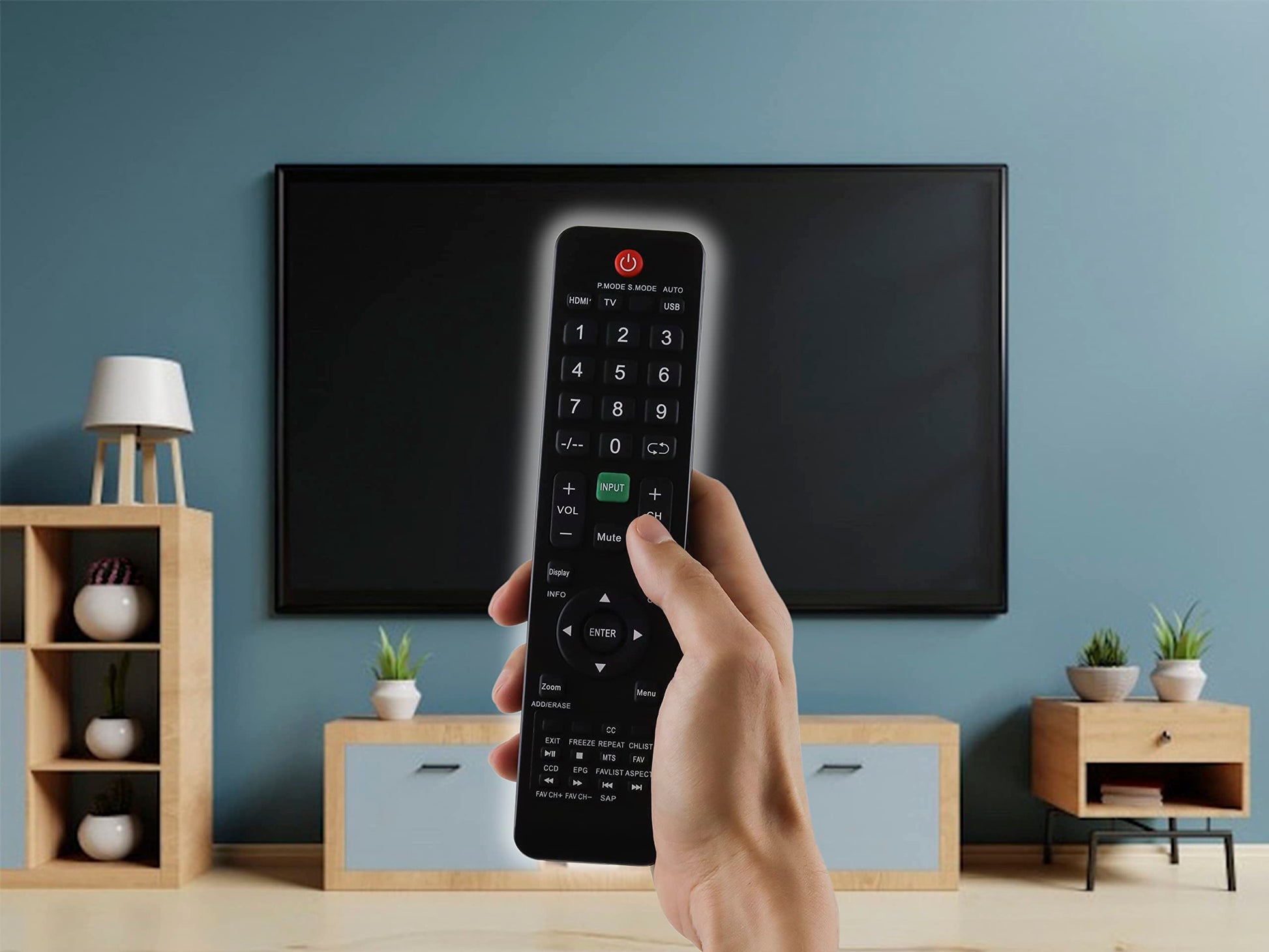 CONTROL EXPERT Control Remoto Mover a México Universal, para Las Pantallas Que Regalo el Gobierno, Control Directo