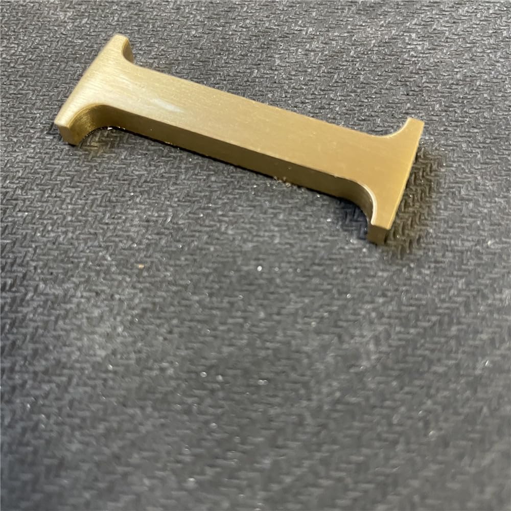 Pegatina de Latón Soild Letras Inglesas de Metal Autoadhesivas Números de Puerta Decoración