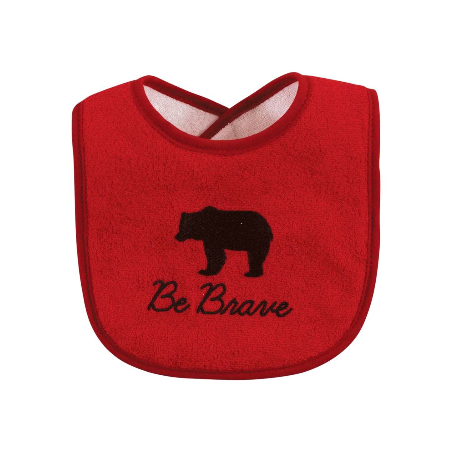 Hudson Baby Baberos unisex de rizo de algodón para bebé con relleno de fibra, oso de alce para niño, talla única