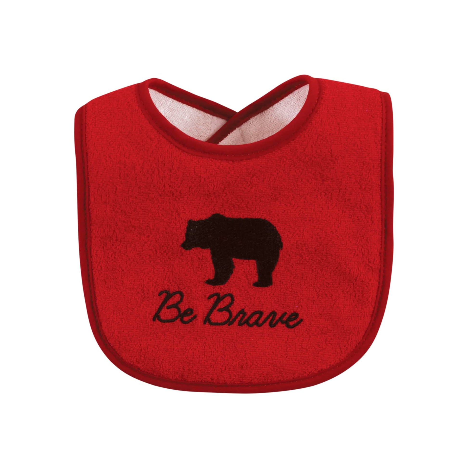 Hudson Baby Baberos unisex de rizo de algodón para bebé con relleno de fibra, oso de alce para niño, talla única