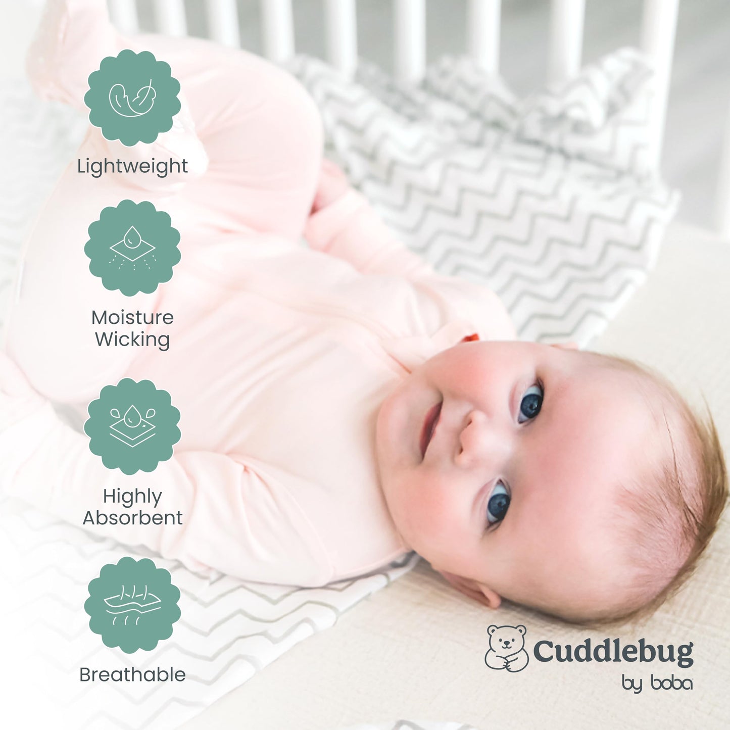 Muslin Swaddle Blankets by CuddleBug - Spots n' Stripes- 4 Pack Baby Blanket for Newborns - Swaddle Blanket, Swaddle Wrap, Muslin Swaddle and Receiving Blankets