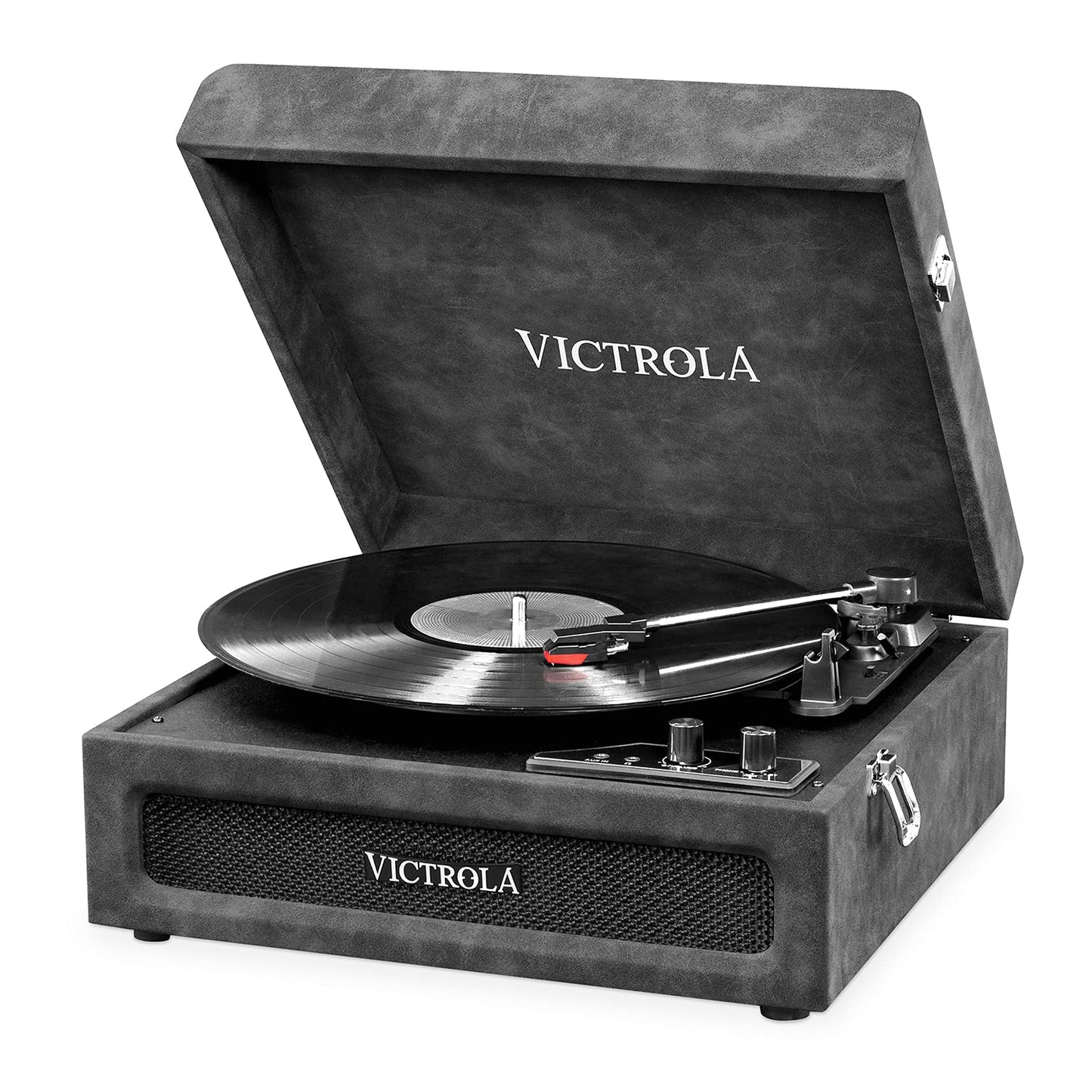 Victrola - Reproductor de Discos Bluetooth 3 en 1 con Tocadiscos de 3 velocidades