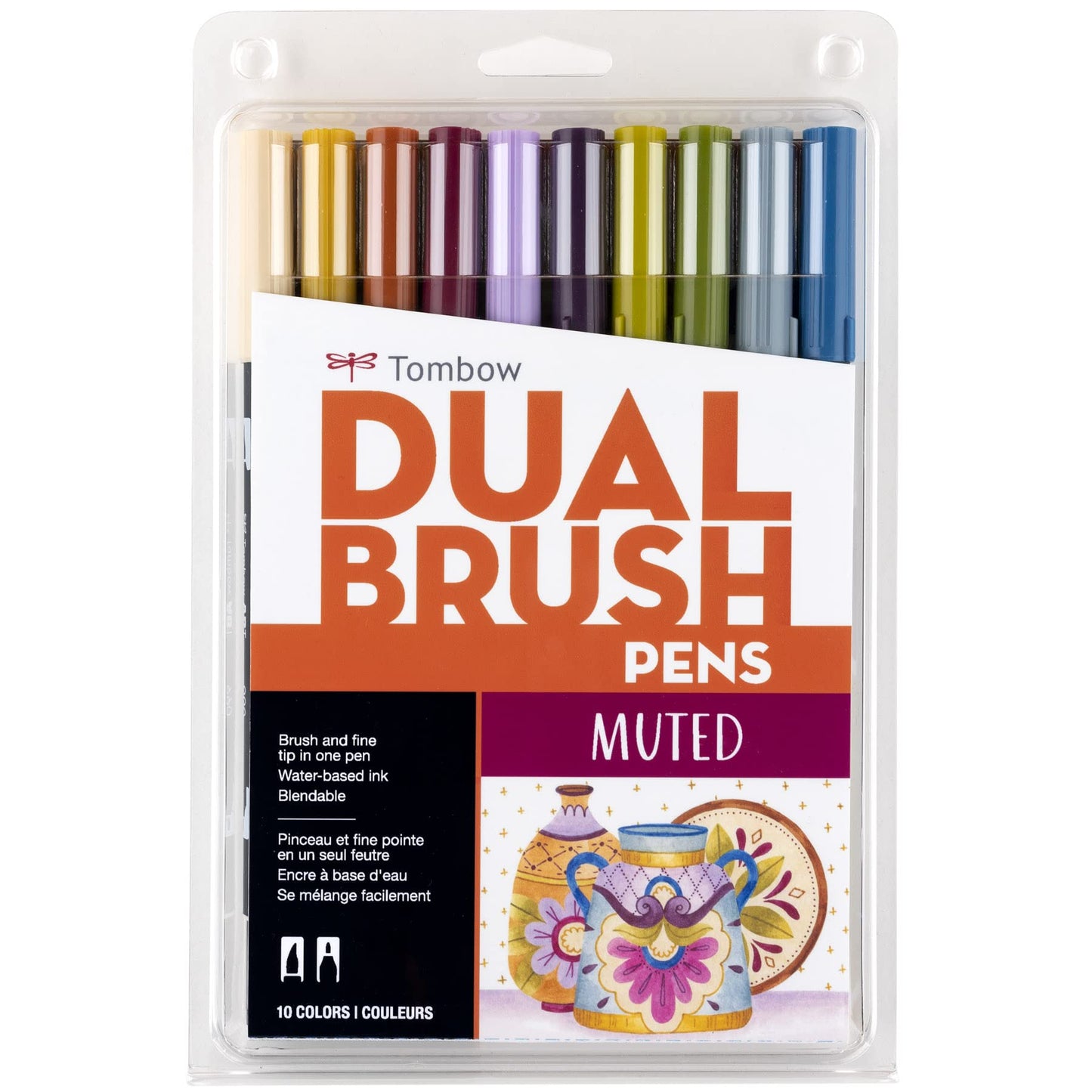 Rotuladores Artísticos Tombow Brillantes Mezclables con Doble Pincel