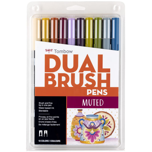Rotuladores Artísticos Tombow Brillantes Mezclables con Doble Pincel