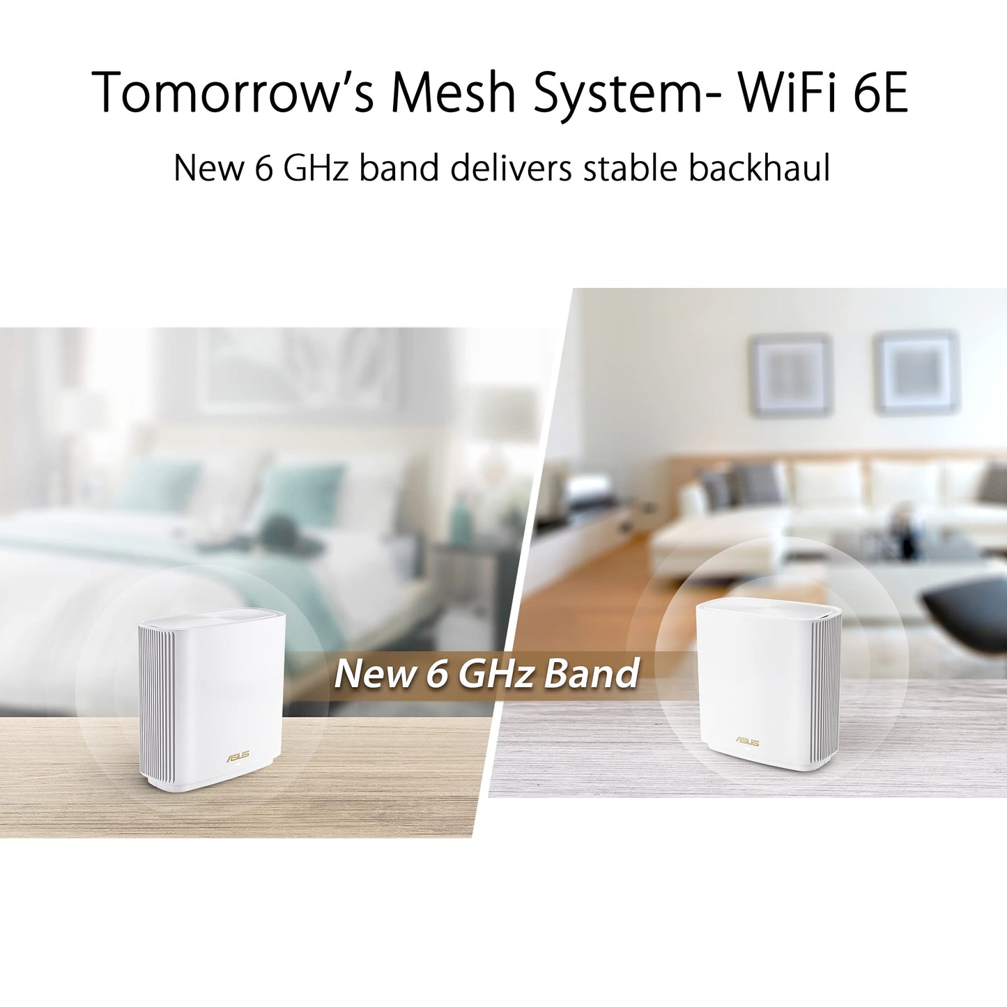 Router Mesh Asus ZenWiFi ET8 tri-band WiFi 6E Cobertura Extensa Fácil Configuración