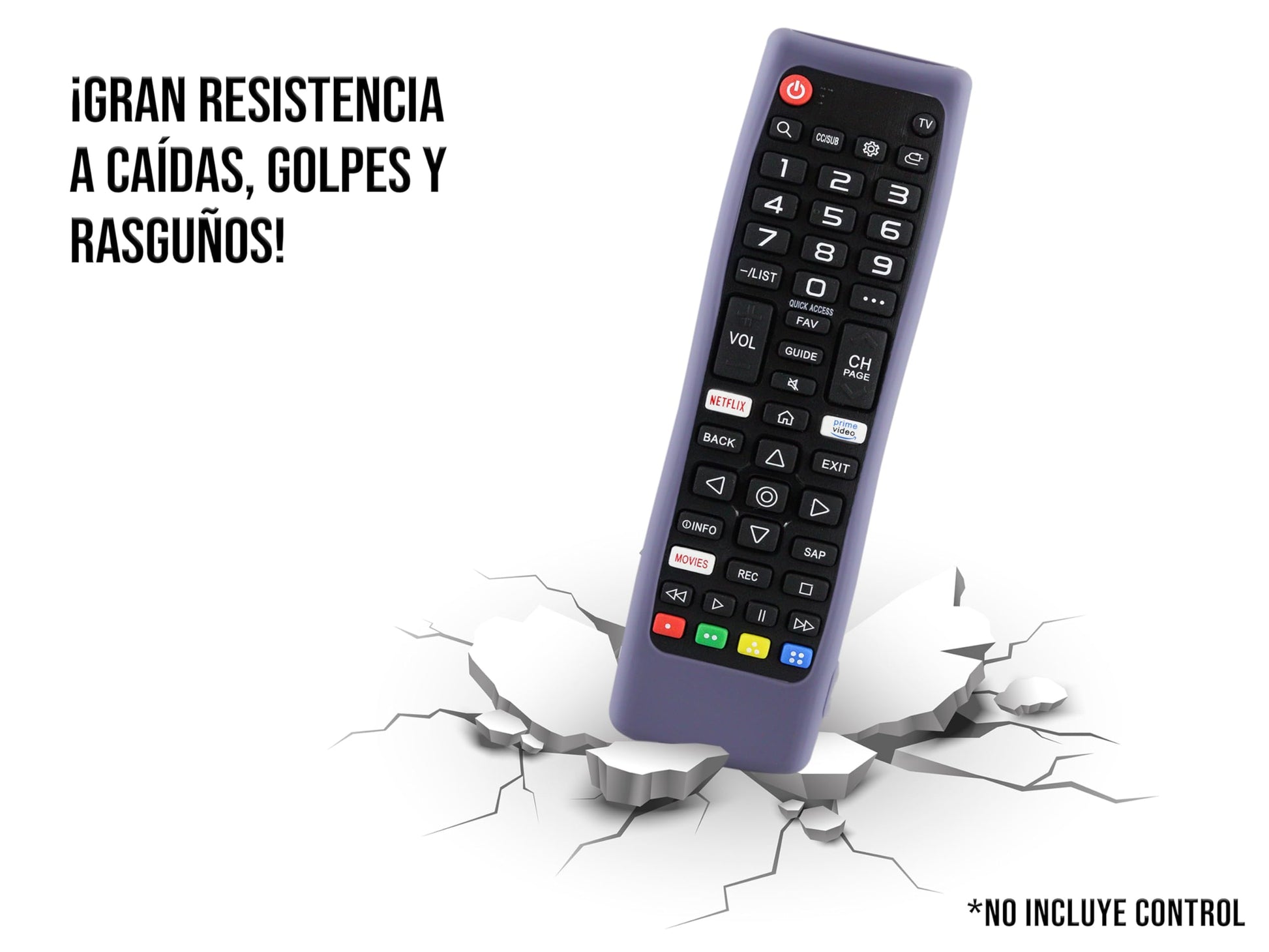 Funda para Control LG AKB75095307 AKB75375604 AKB74915305 Universal a Prueba de Golpes Protectora Silicon Case Protector (Gray)