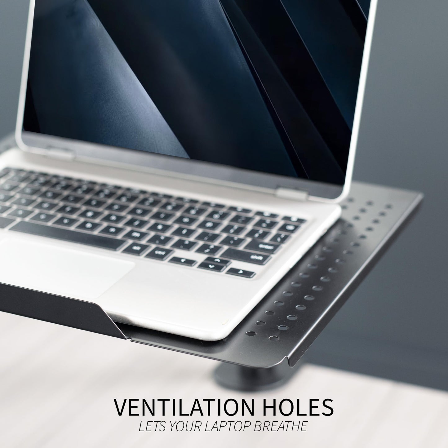 Soporte de Computadora VIVO Negro con Extensión Totalmente Ajustable para Laptop hasta 17 Pulgadas