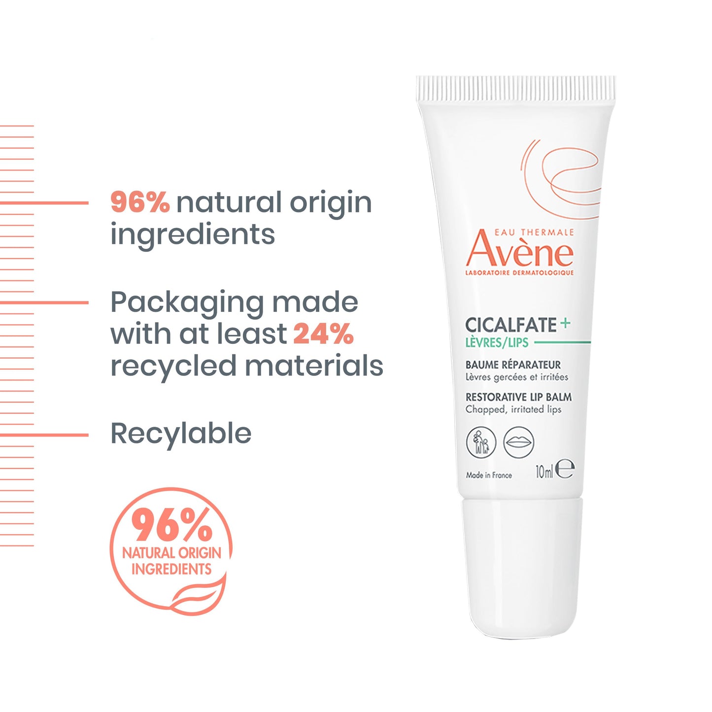 Eau Thermale Avène Cicalfate Lips Restorative Lip Cream, 0.3 fl. oz.