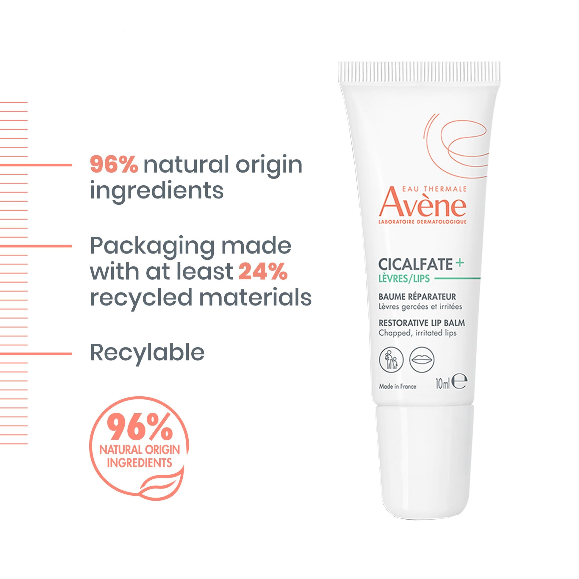 Eau Thermale Avène Cicalfate Lips Restorative Lip Cream, 0.3 fl. oz.