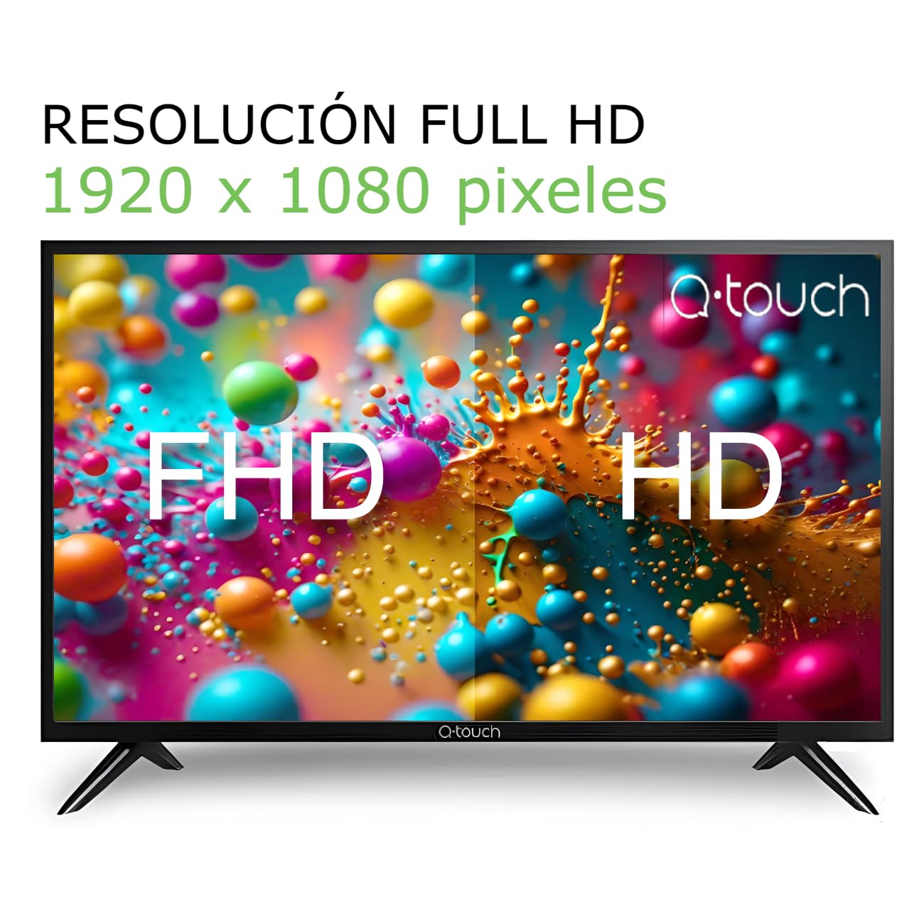 Smart TV Q-Touch 40 Pulgadas HD Android LED WiFi Netflix Youtube