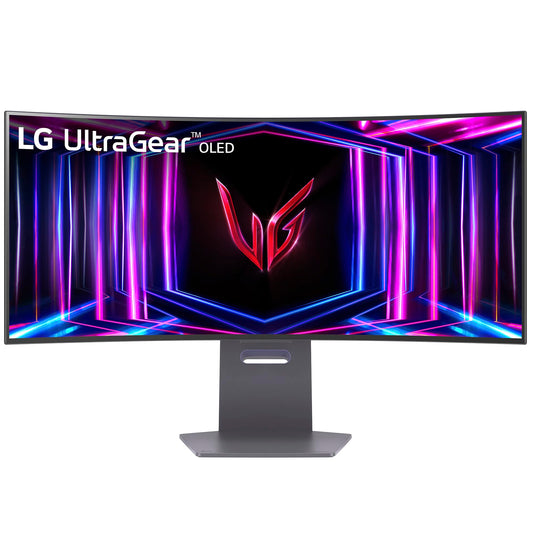 LG Monitor 34GS95QE-B Ultragear OLED Curvo R800 (3440 x 1440) 34" Refresh Rate 240 Hz, Tiempo de Respuesta de 0.03 ms (GTG), Contrast Ratio de 1500000:1