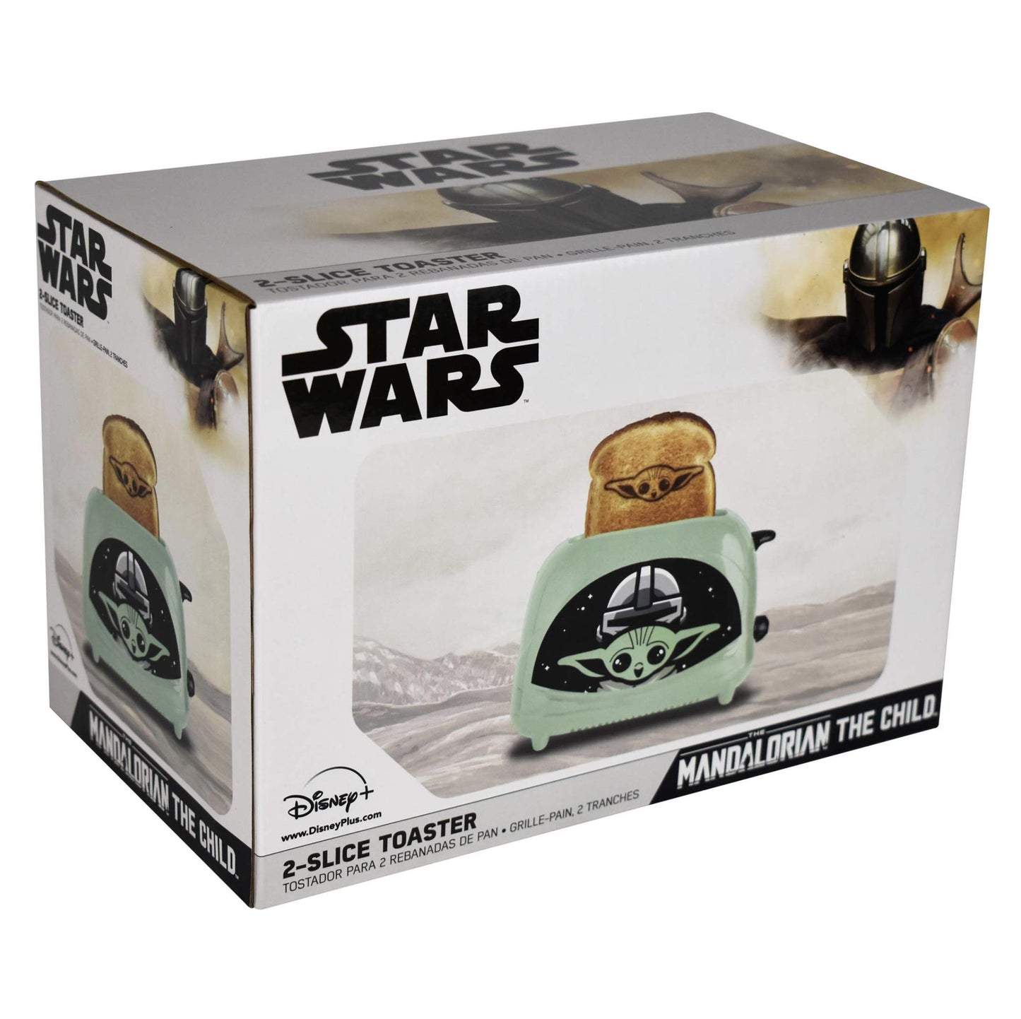 Uncanny Brands Star Wars The Mandalorian The Child tostador de 2 rebanadas - tostador de Baby Yoda en tu tostada