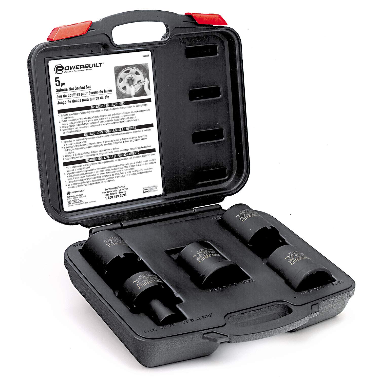 Kit de Herramientas Powerbuilt Varios Tamaños con Caja de Almacenamiento