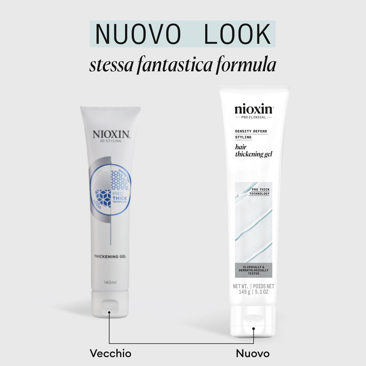 Nioxin Gel de Tratamiento Capilar Engrosador y Voluminizador del Cabello - Con Aceite de Menta Piperita (140ml) Definición y Fijación Flexible