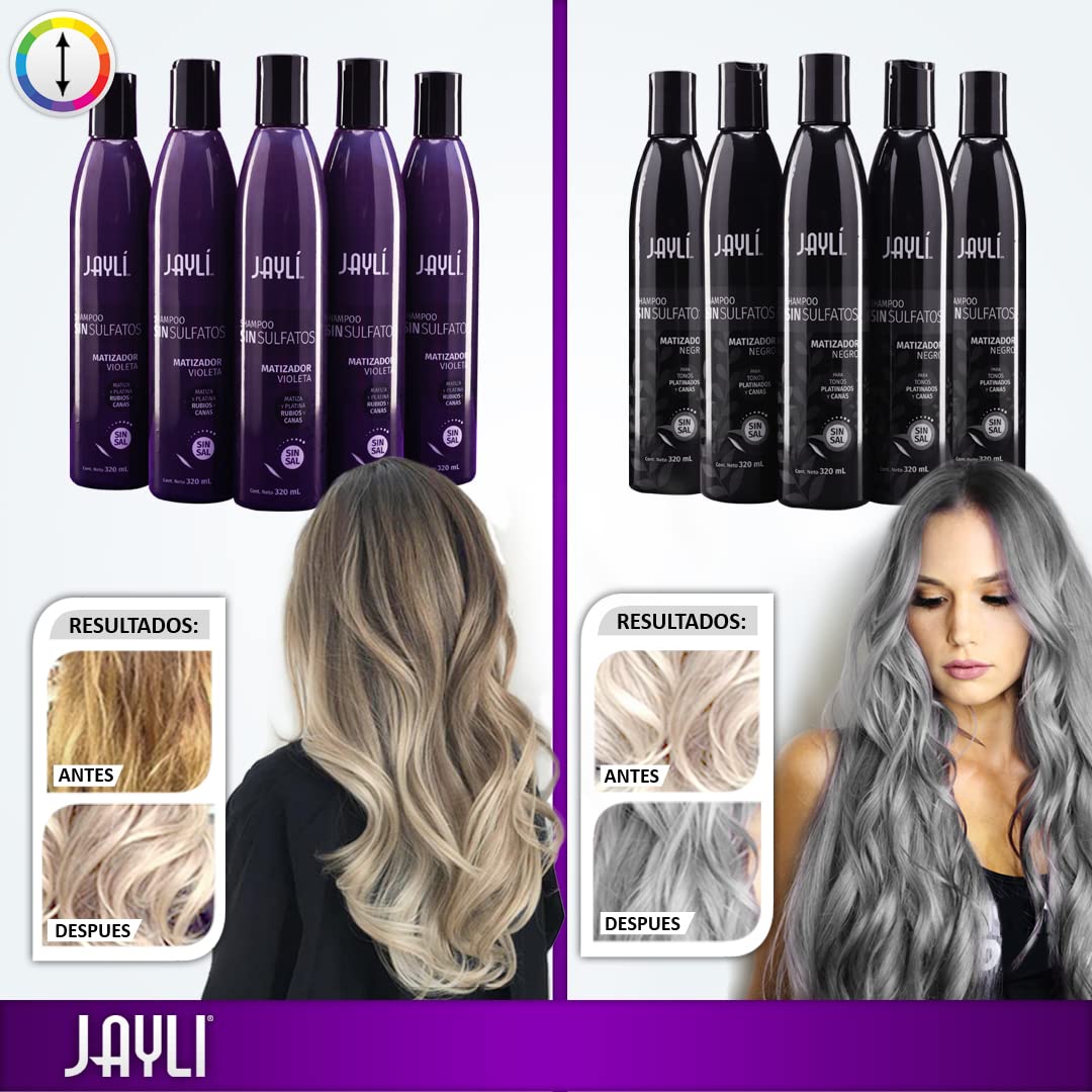 Matizador Violeta Sin Sal Sin Sulfatos, Shampoo + Acond (3 Pack)