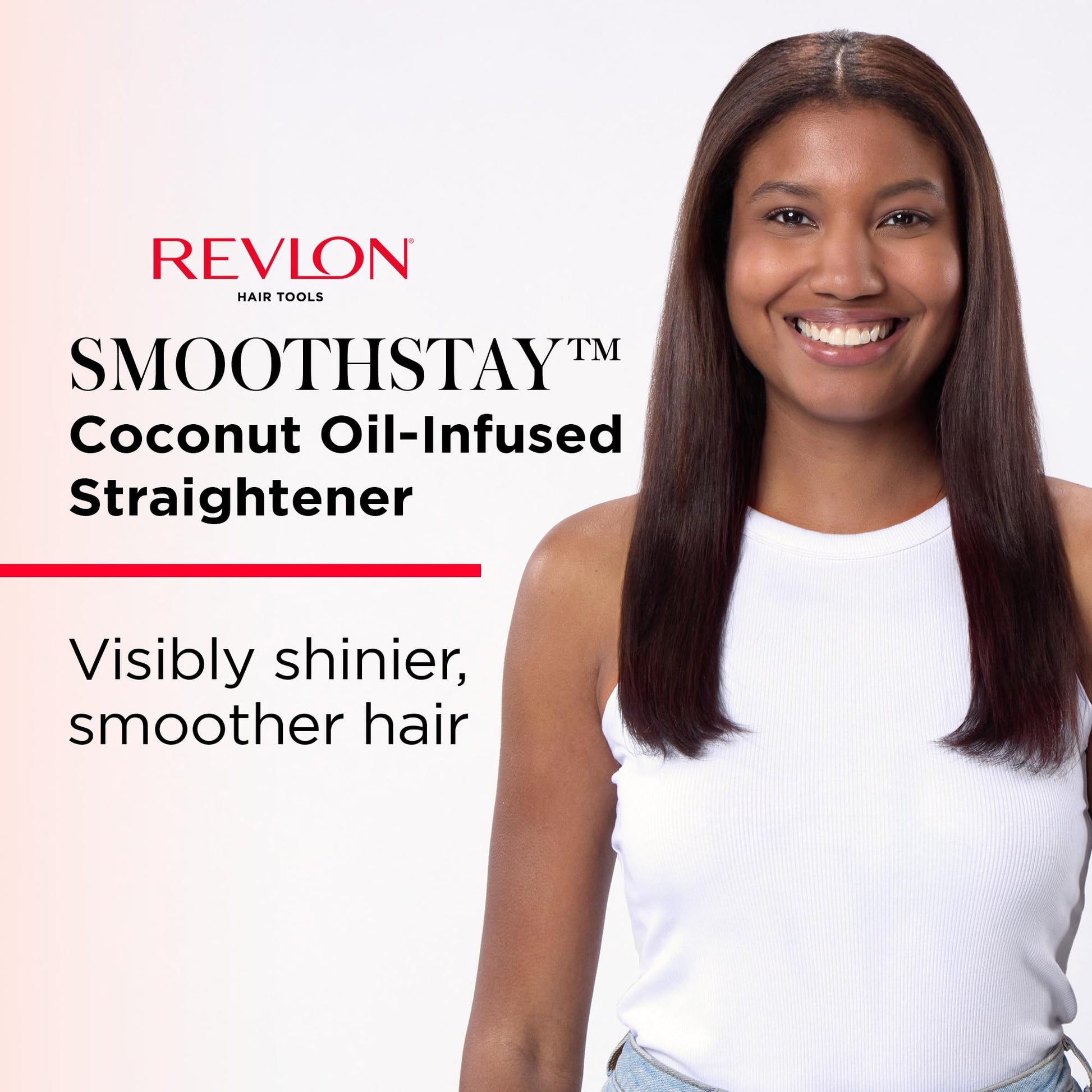 Revlon Alaciadora de 1" Smoothstay con Infusion de Coco