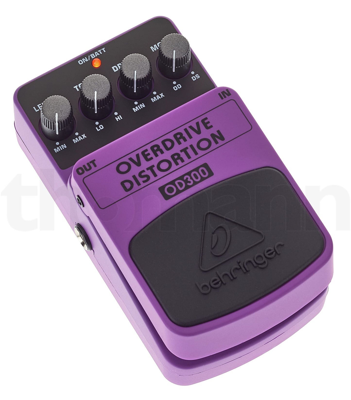Behringer OD300 Pedal de efectos de instrumentos de sobreaccionamiento/distorsión de 2 modos
