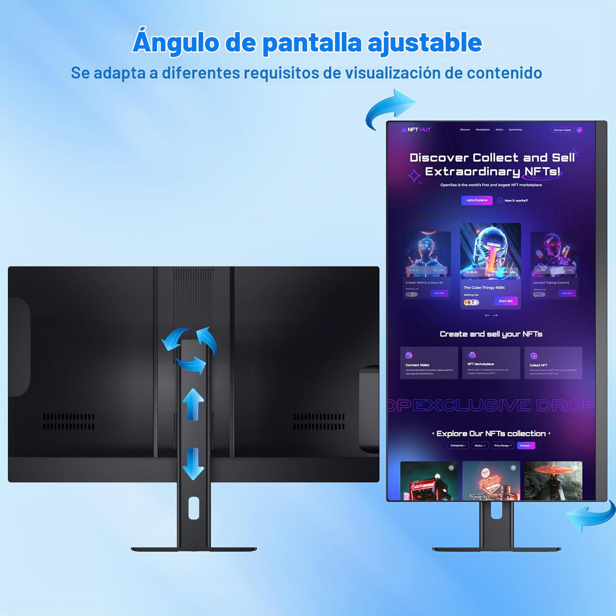 PC Todo en Uno Core i7 FHD IPS 27 Pulgadas con Visualización Giratoria y Cámara Web Emergente
