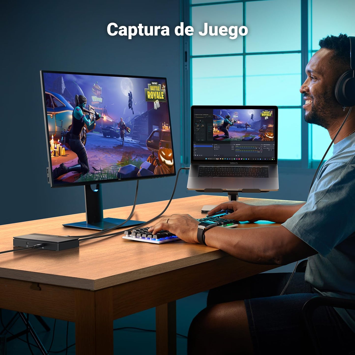 UGREEN Tarjeta de Captura de vídeo HDMI 4K, Full HD 1080P 60FPS USB/Type-C 3.0 Dispositivo para Streaming, Juegos y conferencias Compatible con Switch 2, PS4/5, PC, Mac, Xbox