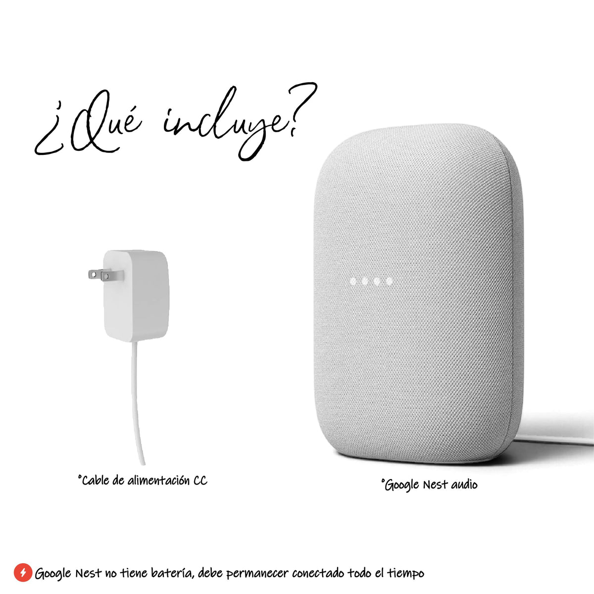 Altavoz Bluetooth Google Tiza con Asistente Integrado y Sonido Potente
