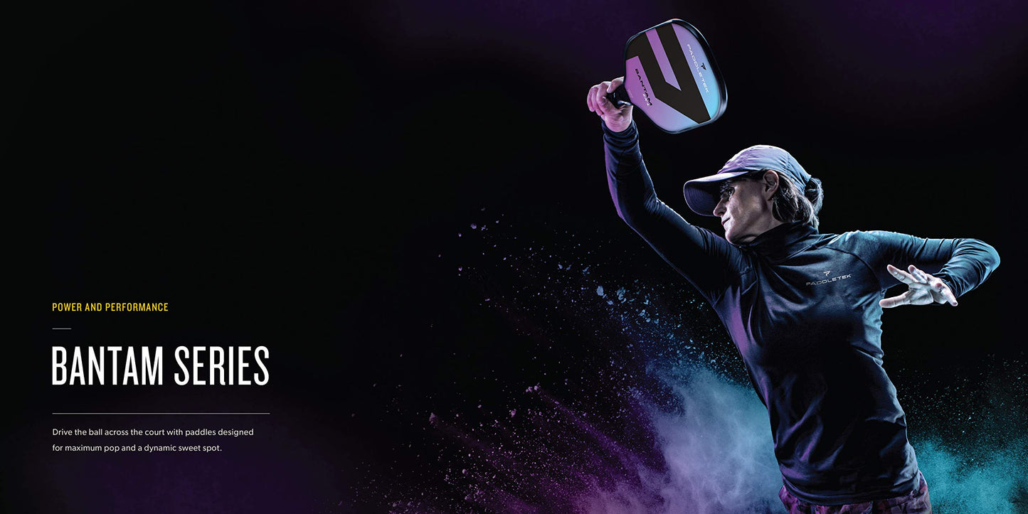 Pala de Pickleball Paddletek Bantam Sabre Pro Amarillo con Núcleo de Panal Aprobada por USAPA