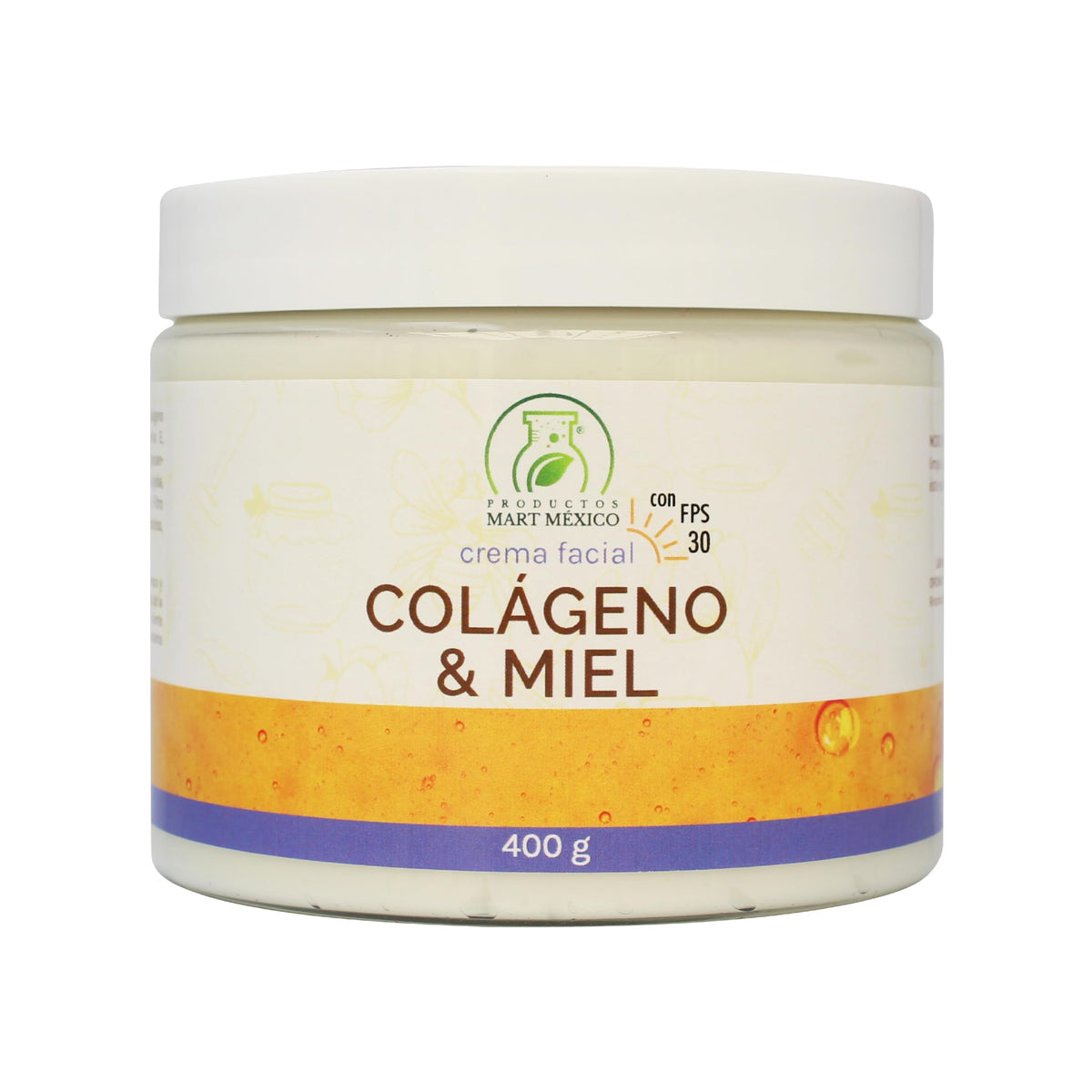 Crema Facial & Corporal De Colágeno Con Miel Con Filtro Solar Piel Más Joven 400 Gr Productos Mart Mexico
