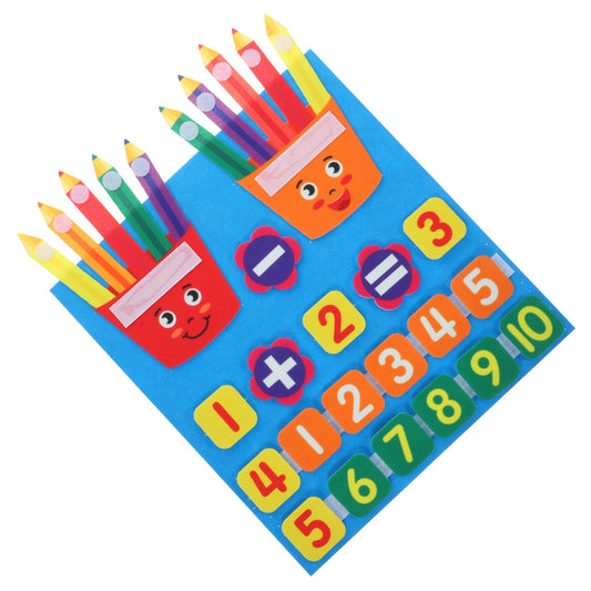 HOOTNEE Educativo De Matemáticas para Niño Niña Juguete De Adición y Sustracción Fieltro para Preescolar para Aprendizaje Cognitivo y Reconocimiento De Números