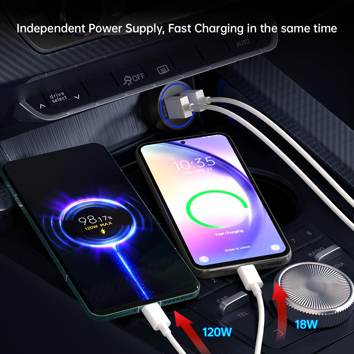 Cargador de coche Xiaomi 120 W, 90 W, 67 W, hipercarga, cargador rápido para Xiaomi 15 14 13 12 14t 13t 12t 12s Pro Lite Redmi Note K80 K70 K60 K50 11 Pro Plus Ultra Black Shark 3 4 5 Poco X6 X5 F4 X4