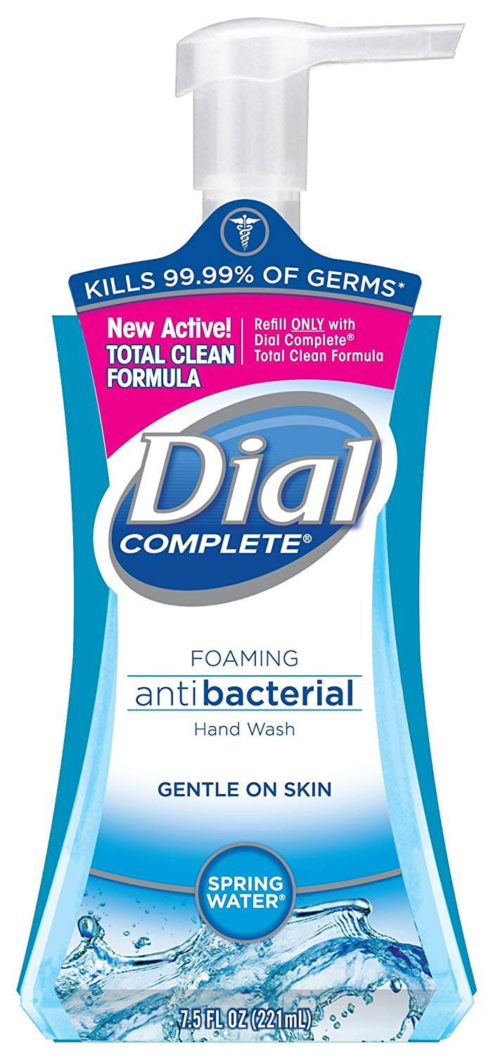 Dial Complete Antibacterial Foaming Hand Soap, 2-Scent Variety Pack, 7.5 Fluid Ounces Each (Pack of 5)