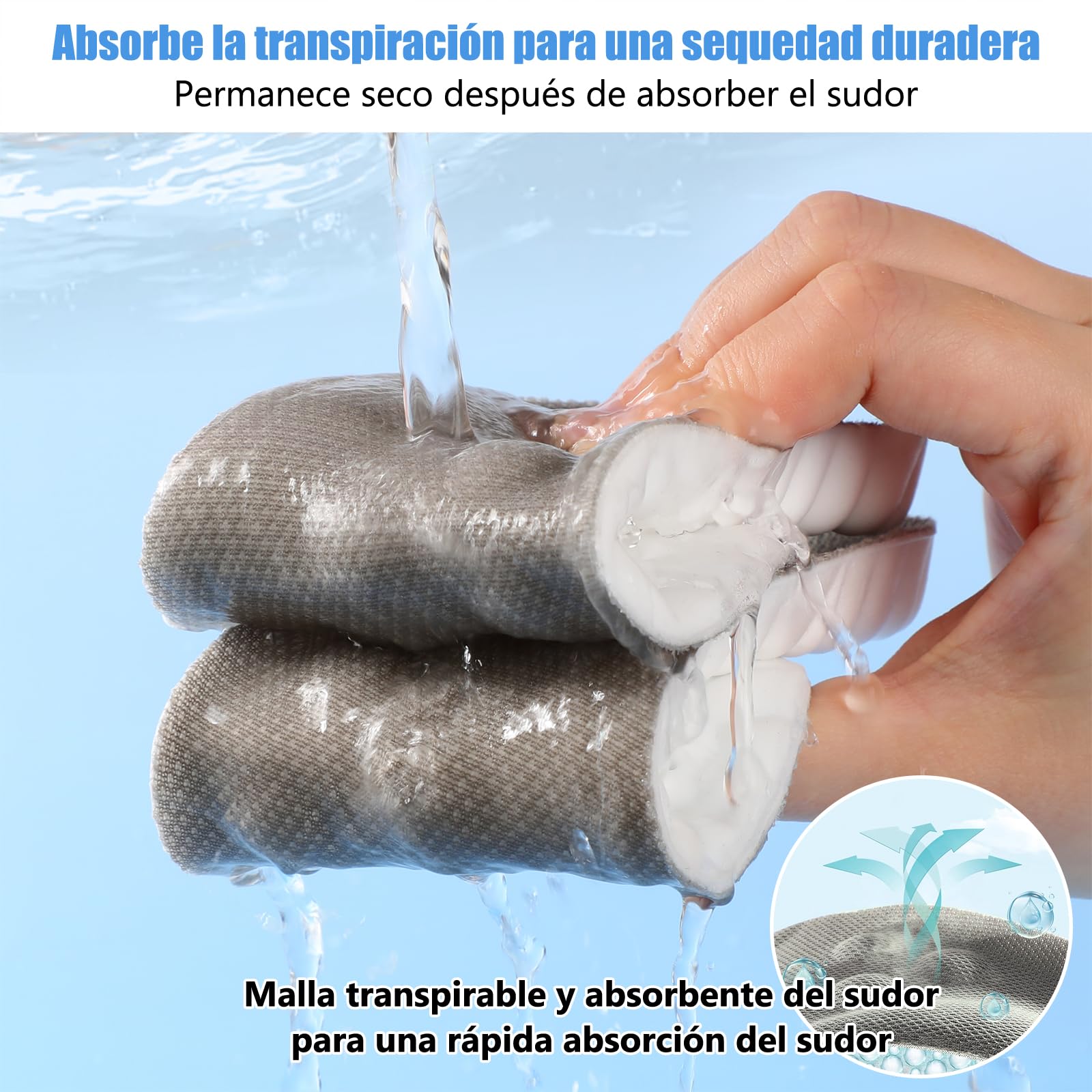 Plantillas Ortopédicas Unisex Espuma Viscoelástica Gris Alivio del Dolor y Comodidad
