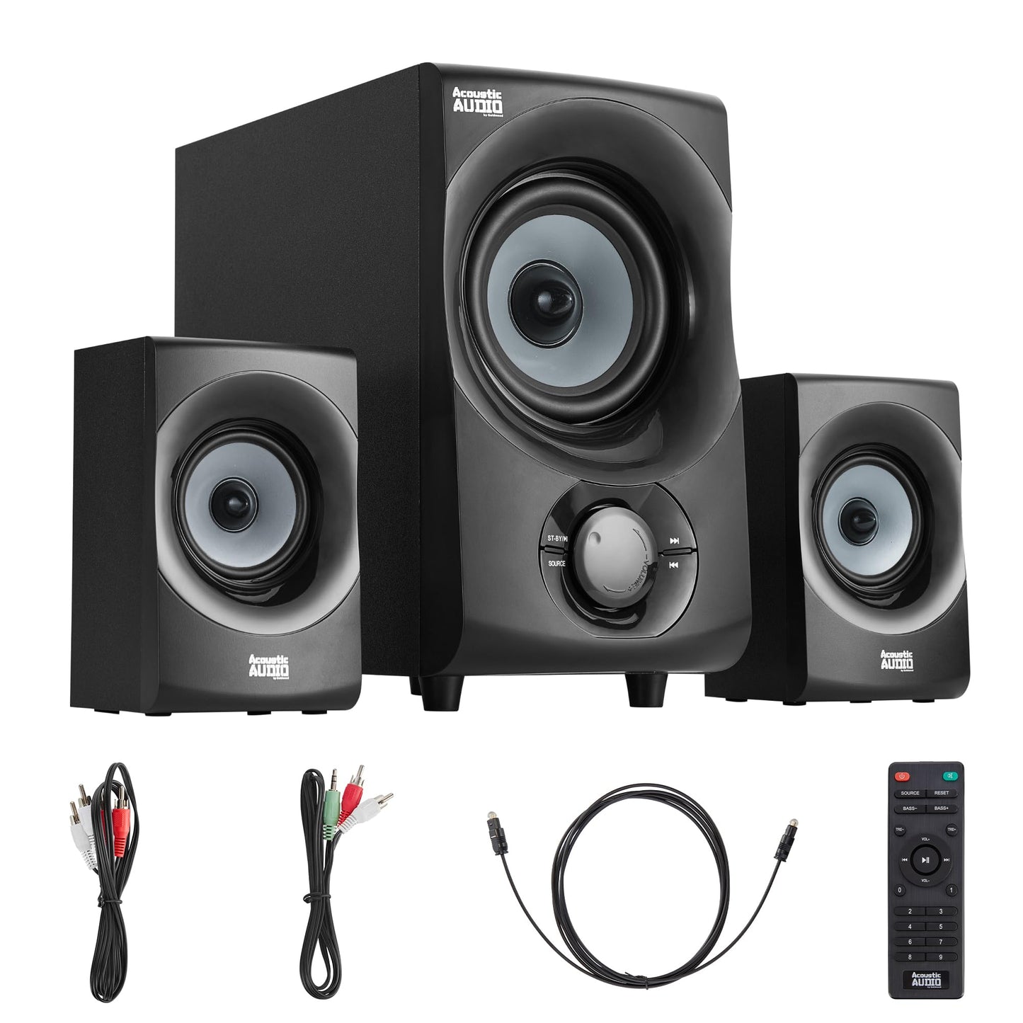 Audio acústico de Goldwood Audio - Sistema de Altavoces Bluetooth 2.1, AA2172, Gris