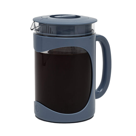 Cafetera Helada Primula Burke Azul con Mango de Agarre Cómodo y Jarra de Vidrio para 6 Tazas