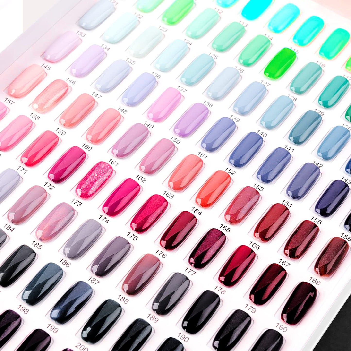 PINGEUI Paquete de 2 Libros de Exhibición de Uñas de 308 Colores, Tabla de Exhibición de Esmalte de Uñas En Gel Con 720 Puntas de Uñas, Libro de Muestra de Esmalte de Uñas para Salón de Uñas y Práctic