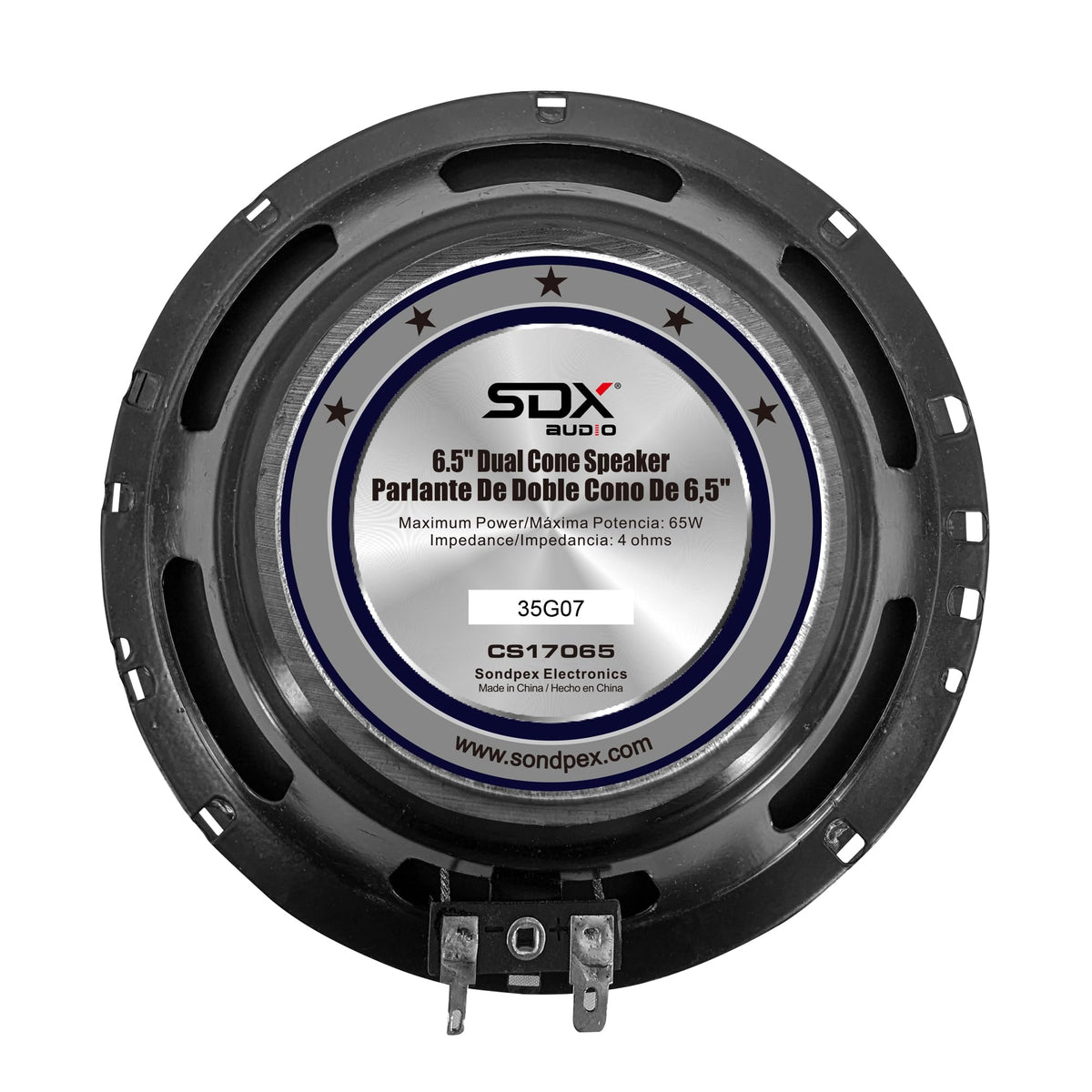 Altavoz Doble Cono Sondpex 6.5 Pulgadas