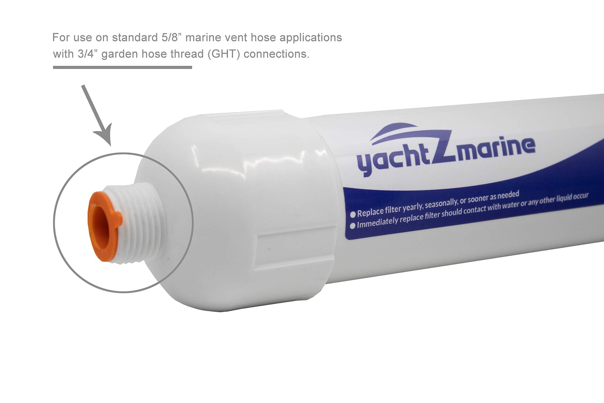 Filtro de ventilación para tanque de sujeción, se adapta a aplicaciones de manguera de ventilación de 5/8 pulgadas, reemplazo genérico directo para: Dometic, ECO, DVF, Sealand, SaniGuard – Filtros de