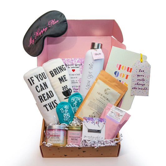 Milky Chic - Caja de regalo You Got This New Mom para madres por primera vez, regalo para madres, regalos para madres que esperan regalos para mamá, paquete grande para el cuidado de mamá para