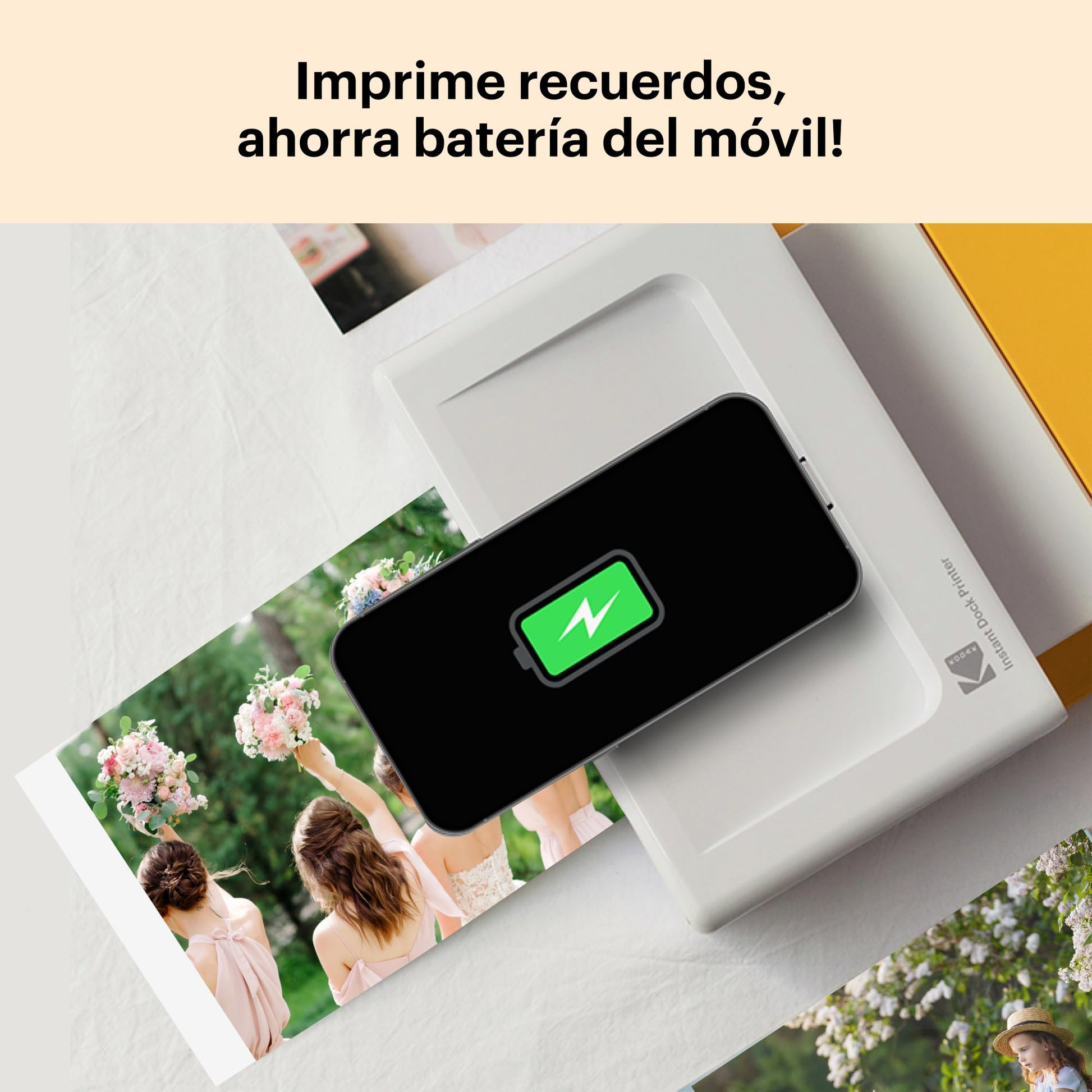 KODAK Dock Plus 4PASS Impresora de Fotos Instantánea (10x15cm) + 10 Hojas