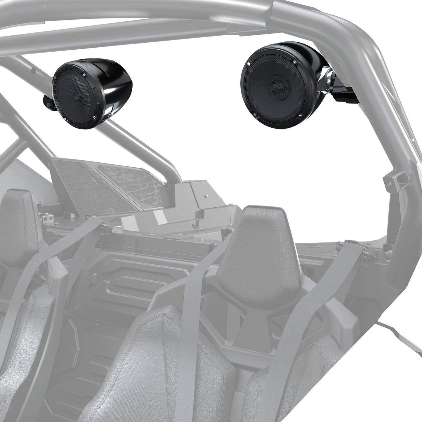 Polaris Off Road - Altavoces traseros de Rockford Fosgate 2883945, Negro, Coaxial, 6.5 pulgadas, 50 vatios, IP67, UTV, Unisex